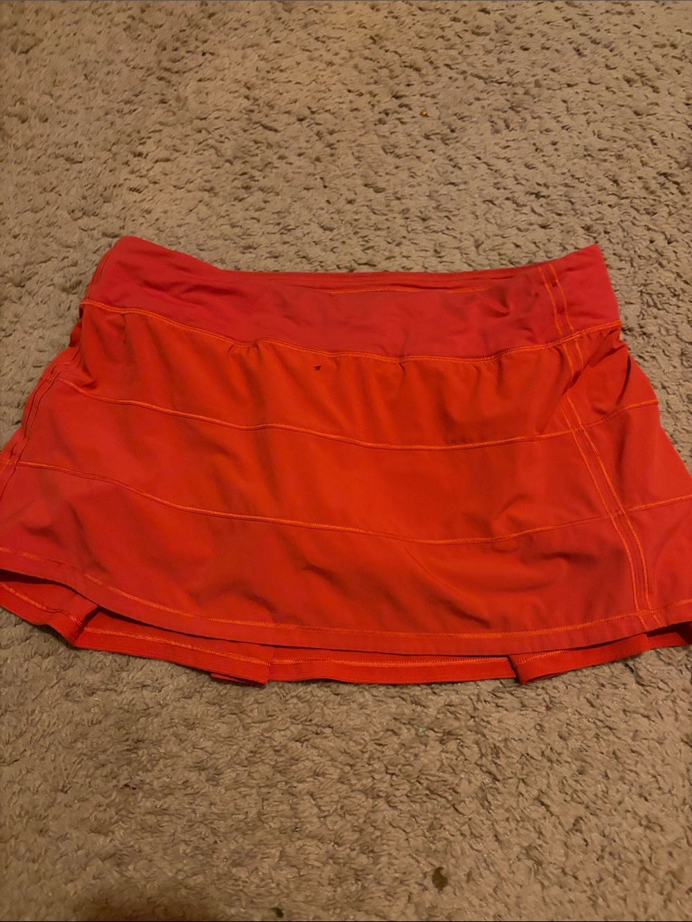 Lululemon Pace Rival Skirt Orange